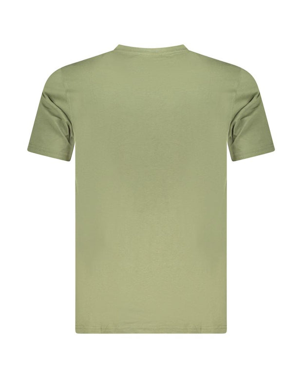 Green Cotton Men T-Shirt