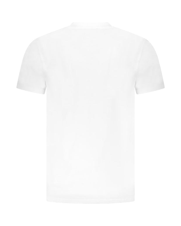 White Cotton Men T-Shirt