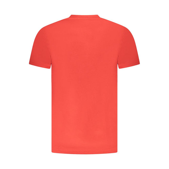 Red Cotton Men T-Shirt
