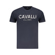 Blue Cotton Men T-Shirt