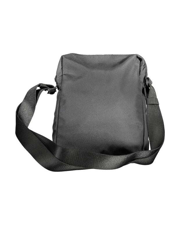Black Polyester Men Shoulder Bag