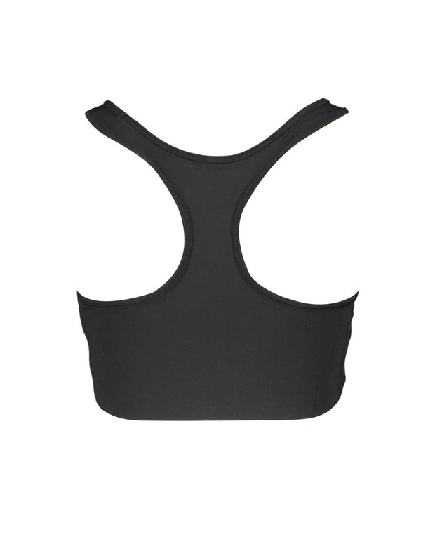 Black Polyester Women Sports Bra