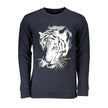 Blue Cotton Men Sweater