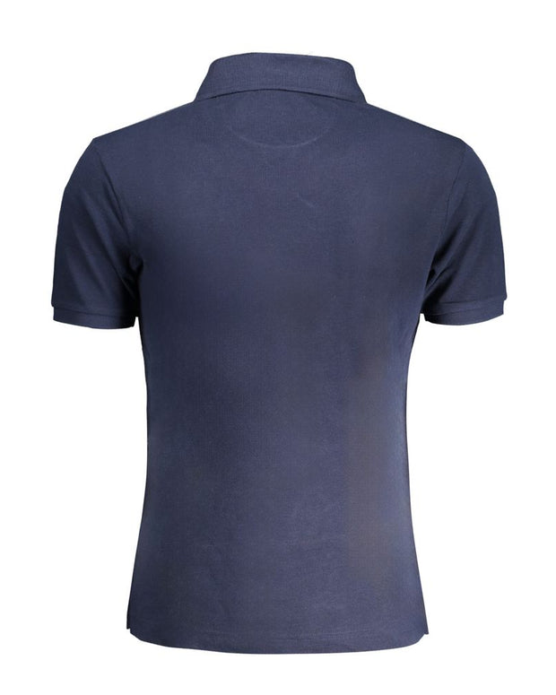 Blue Cotton Polo Shirt