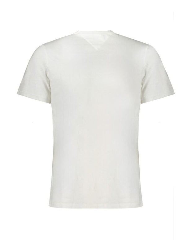 White Cotton Men T-Shirt