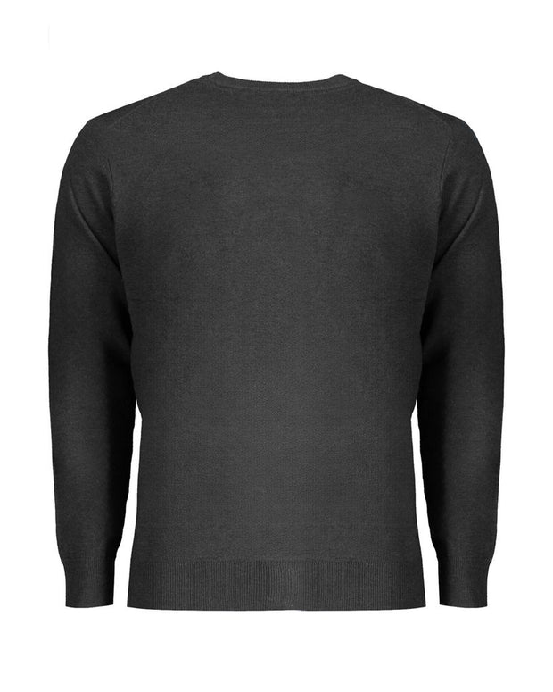Black Wool Men Sweater
