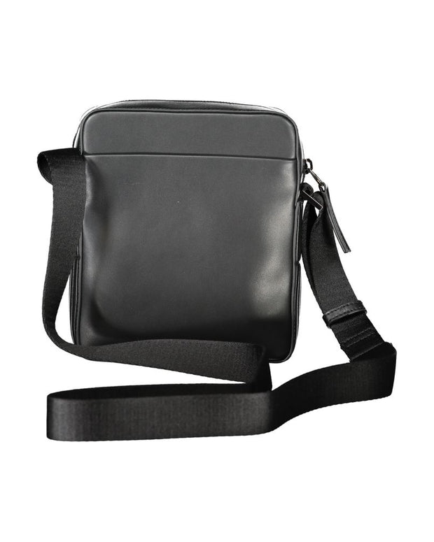 Black Polyester Men Shoulder Bag