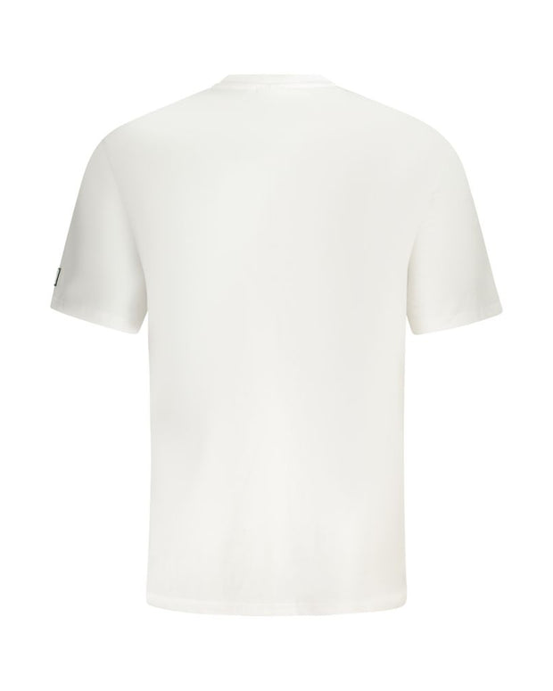 White Cotton Men T-Shirt