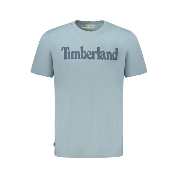 Light Blue Organic Cotton Men T-Shirt