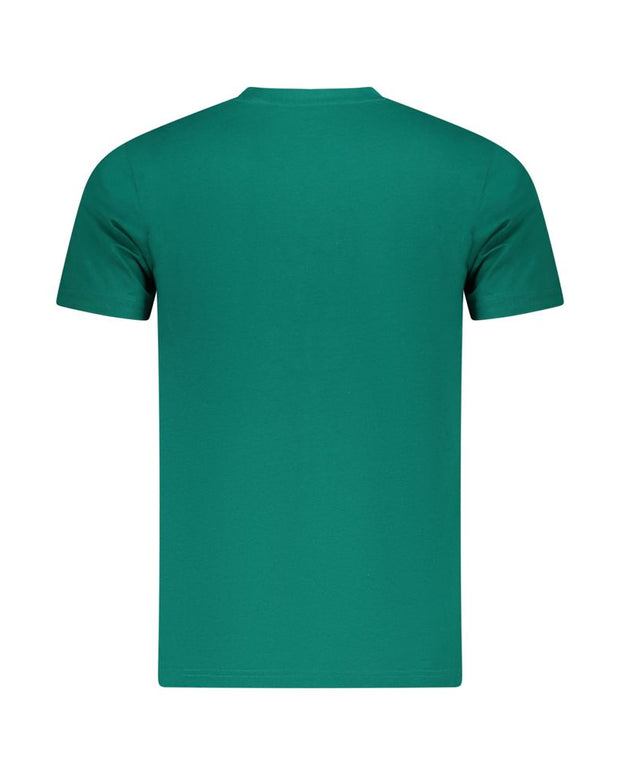 Green Cotton Men T-Shirt