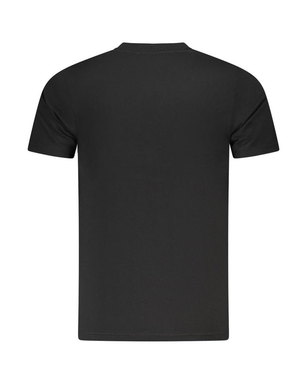 Black Cotton Men T-Shirt