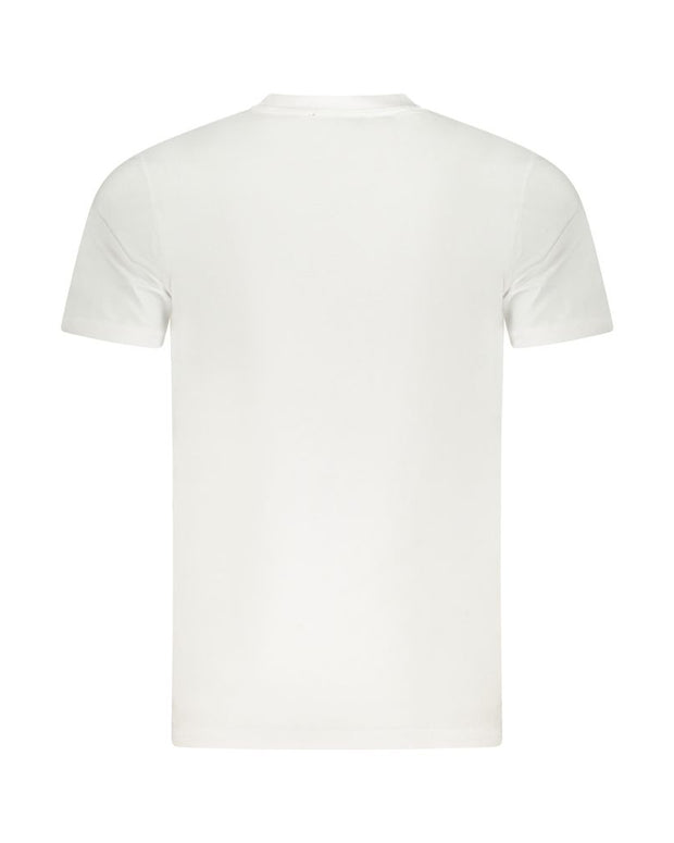 White Cotton Men T-Shirt