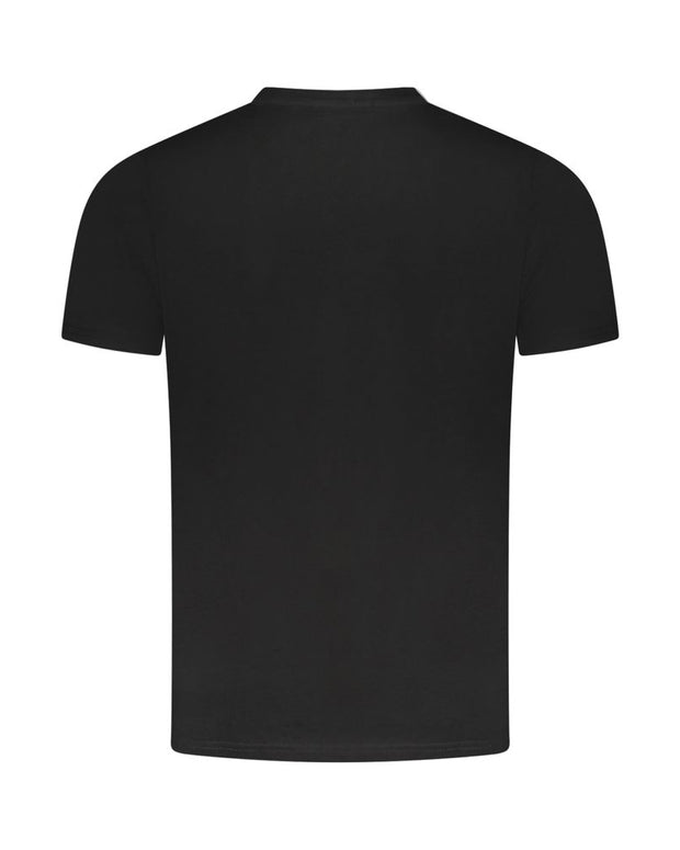 Black Cotton Men T-Shirt