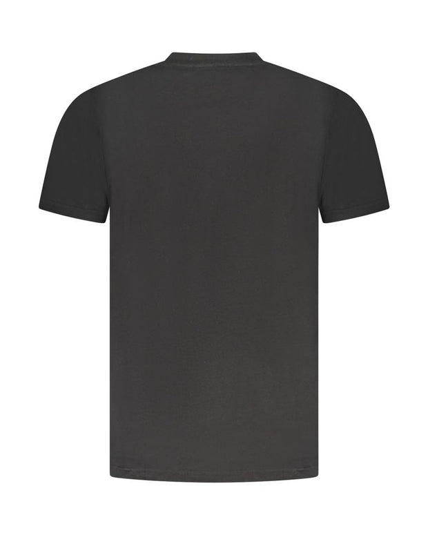Black Cotton Men T-Shirt