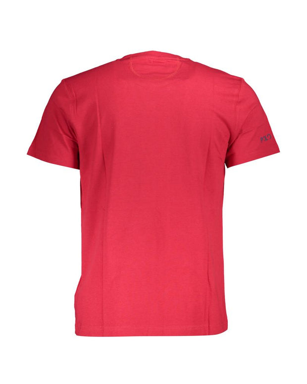 Red Cotton Men T-Shirt