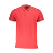 Red Cotton Men Polo Shirt