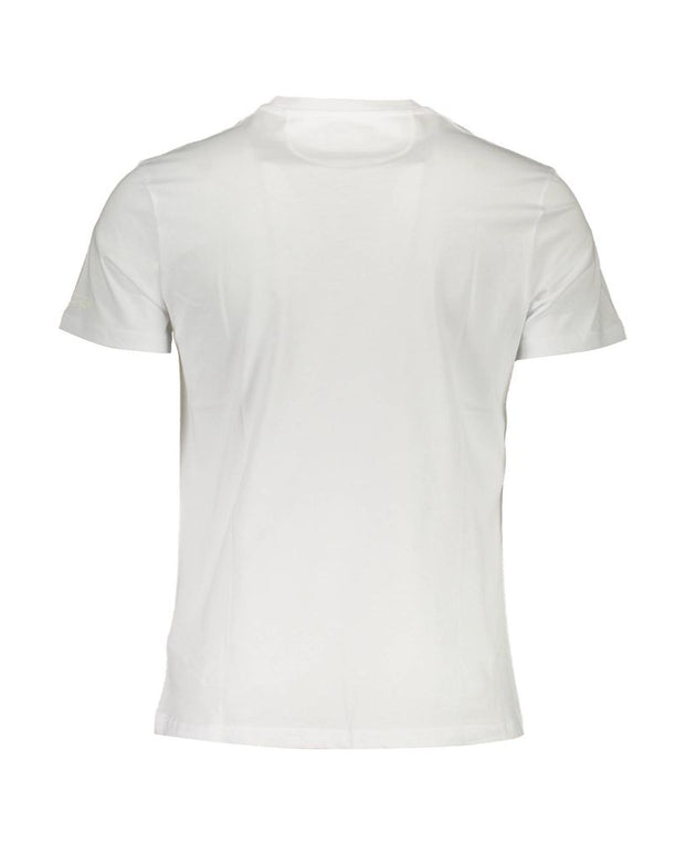 White Cotton Men T-Shirt