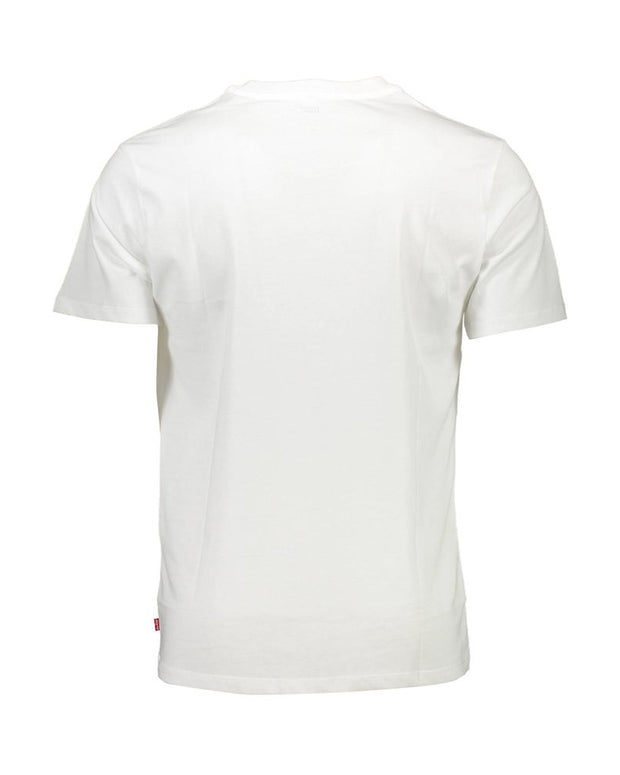 White Cotton Men T-Shirt