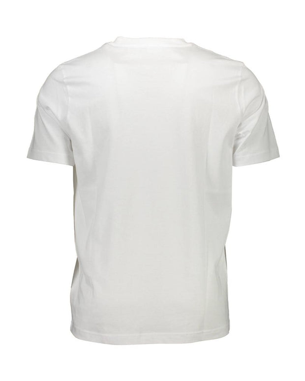 White Cotton Men T-Shirt