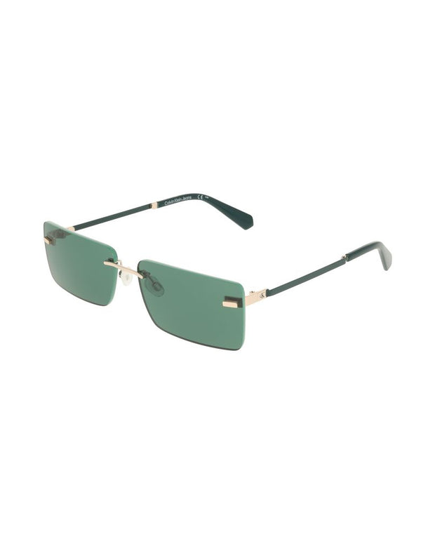 Green Metal Women Sunglass