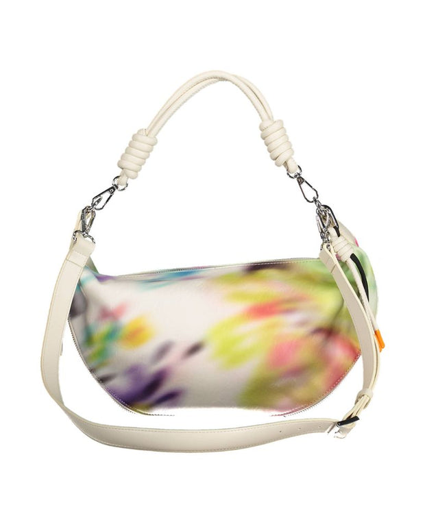 White Polyethylene Women Handbag