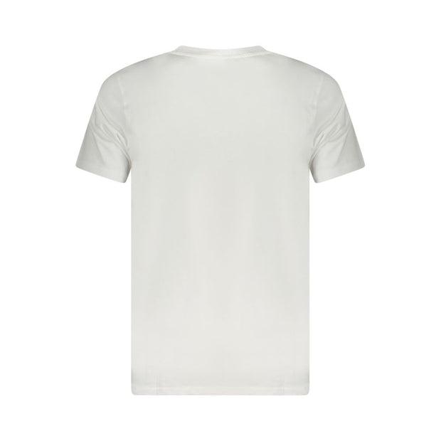 White Cotton Men T-Shirt