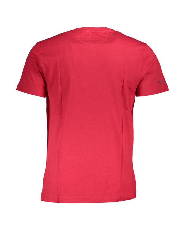 Red Cotton Men T-Shirt
