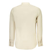 Beige Linen Men Shirt