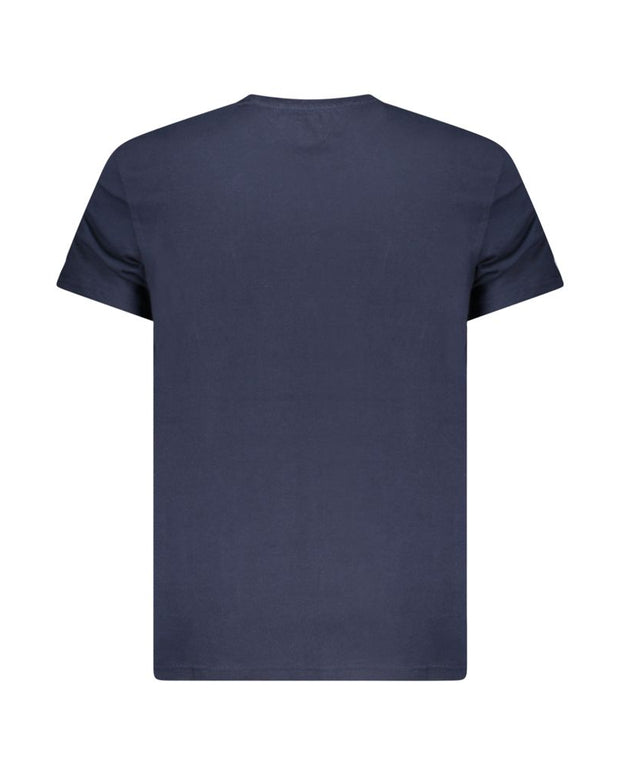 Blue Cotton Men T-Shirt