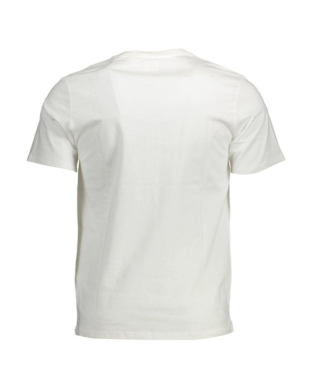 White Cotton Men T-Shirt