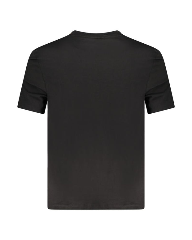 Black Cotton Men T-Shirt