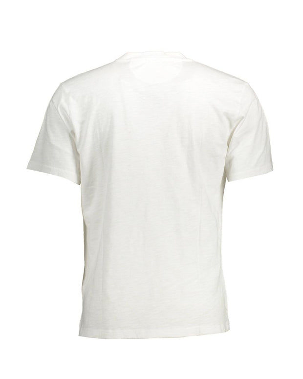White Cotton Men T-Shirt