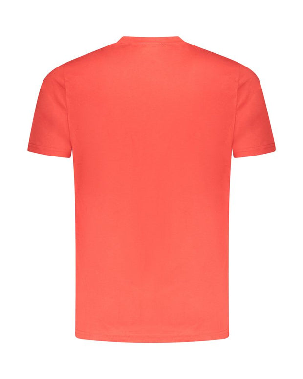 Red Cotton Men T-Shirt