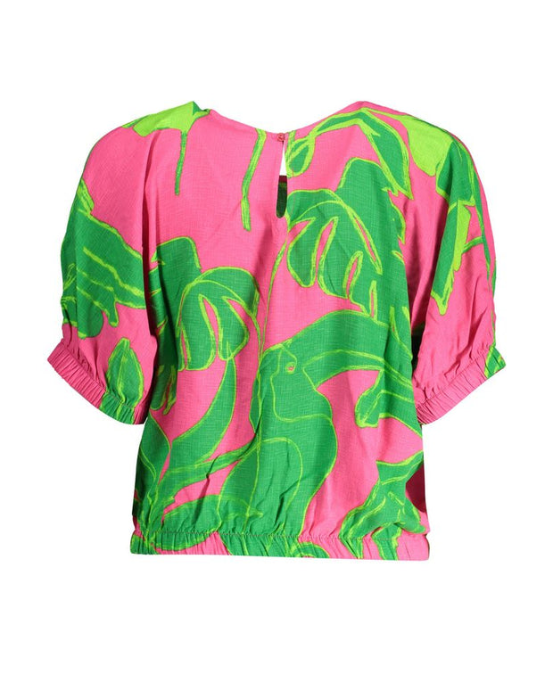 Pink Viscose Women Top