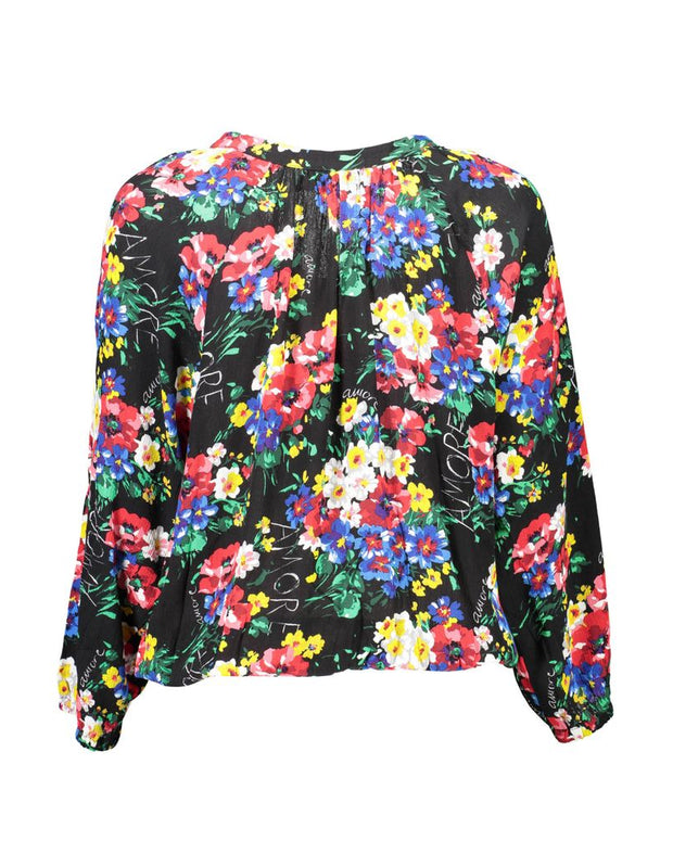Black Viscose Women Top