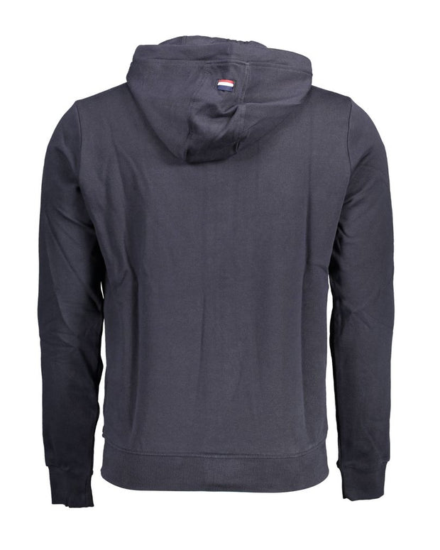 Blue Cotton Men Sweater
