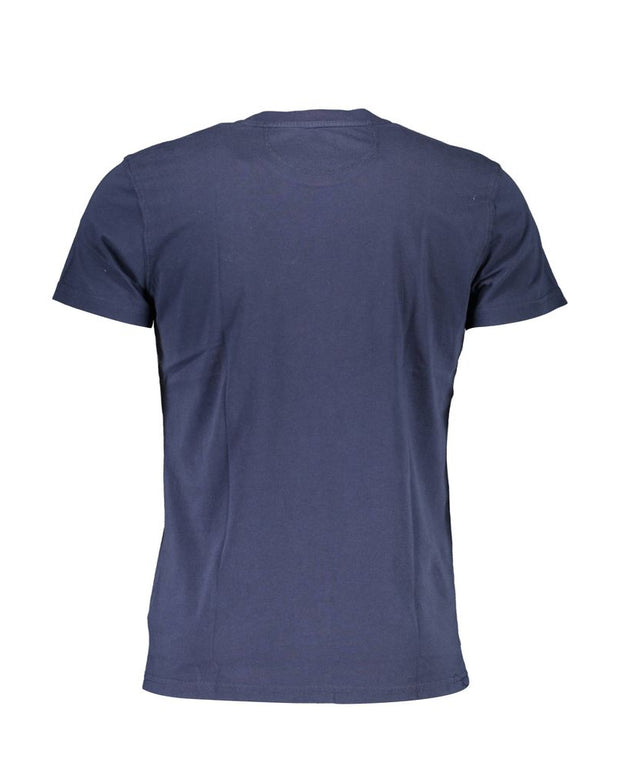 Elegant Crew Neck Cotton Tee with Embroidery
