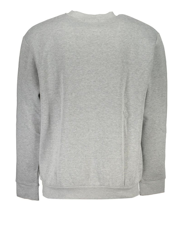 Elegant Gray Crew Neck Designer Sweatshirt