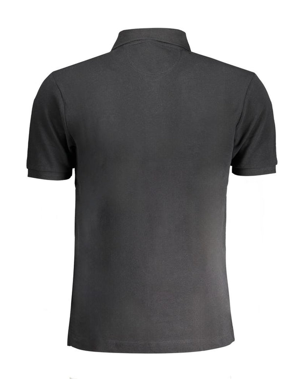 Black Cotton Polo Shirt
