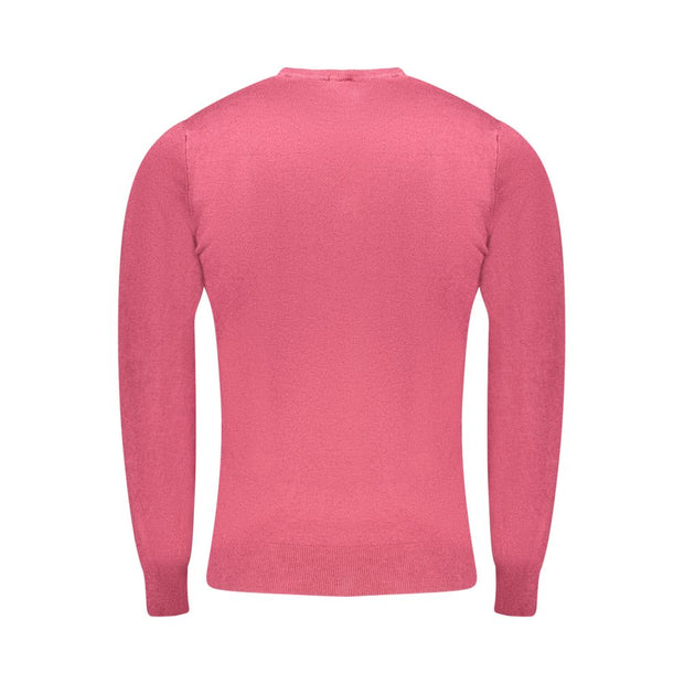 Red Viscose Men Sweater