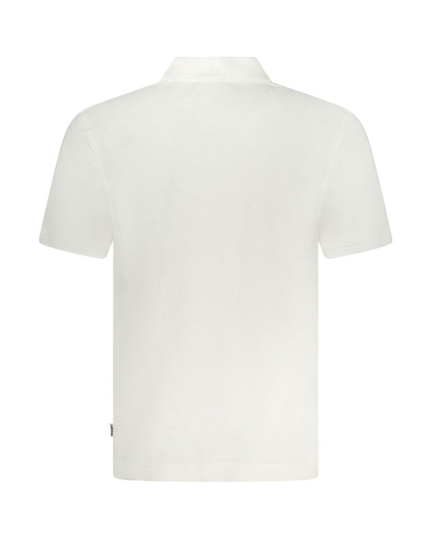 White Cotton Polo Shirt