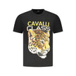 Black Cotton Men T-Shirt