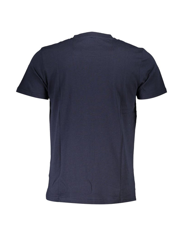 Blue Cotton Men T-Shirt