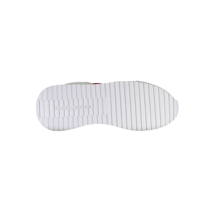 White Polyester Men Sneaker