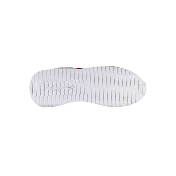White Polyester Men Sneaker