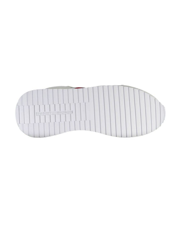 White Polyester Men Sneaker