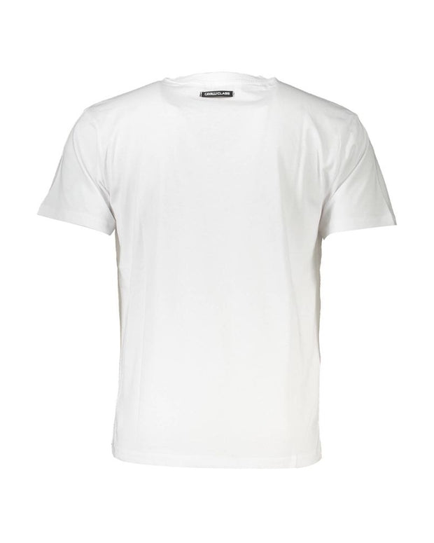 White Cotton Men T-Shirt