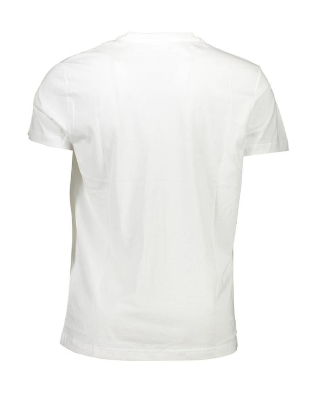 White Cotton Men T-Shirt