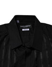 Black GOLD Long Sleeves Men Formal Dress Shirt