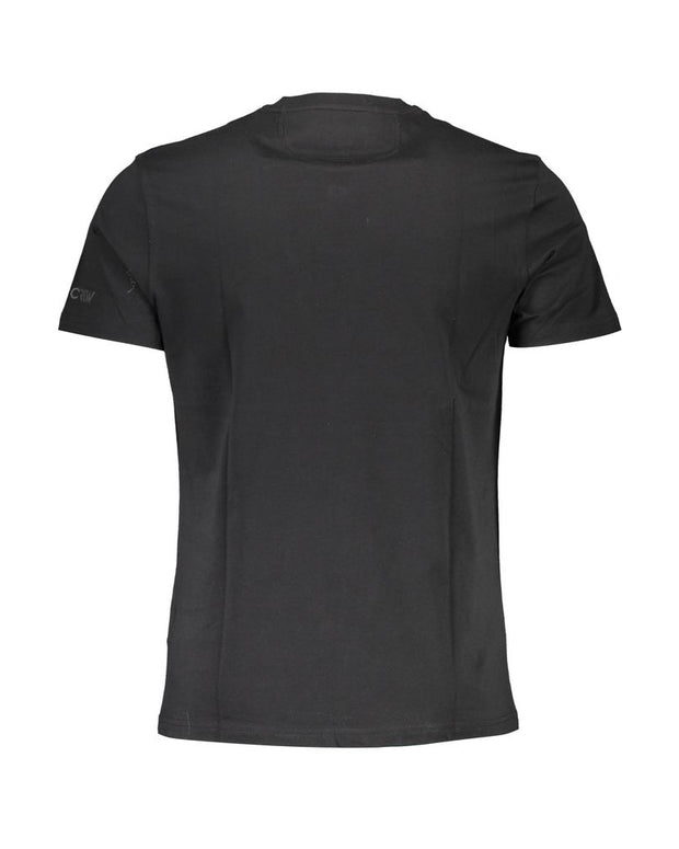 Black Cotton Men T-Shirt